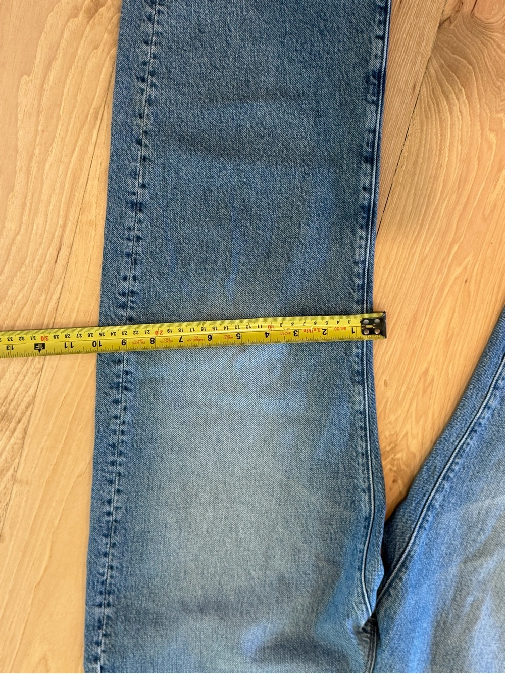 MOTHER Superior The Ditcher Crop Jeans 29 Leap At The Chance Straight Leg - Picture 6 of 10